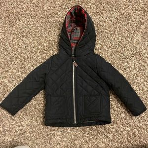 Carters black quilted coat 24 months